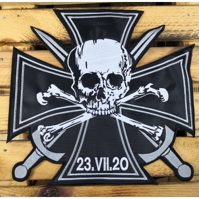 Krzyż Odznaka Dywizjon Huzarów Śmierci 23VII20 Duża Naszywka na Plecy Huzarzy Szwadron