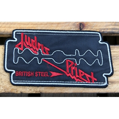 Judas Priest British Steel Żyletka Naszywka Haftowana Patch
