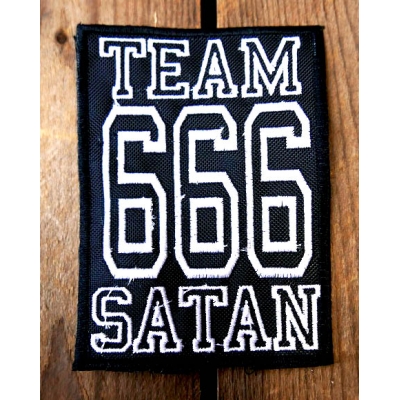 Team 666 Satan Satanism Naszywka Wyszywana Patch