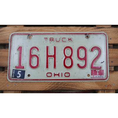 Ohio Truck Tablica Rejestracyjna USA 16H892