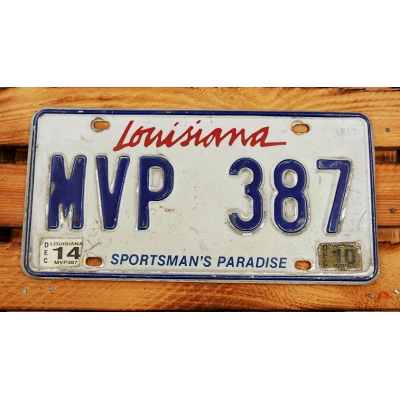 Louisiana Sportsman's Paradise Tablica Rejestracyjna USA