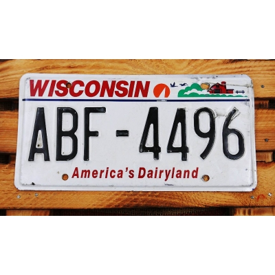Wisconsin America's Dairyland Tablica Rejestracyjna USA