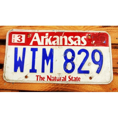 Arkansas The Natural State Tablica Rejestracyjna USA