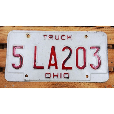 Ohio Truck Tablica Rejestracyjna USA 5 LA203