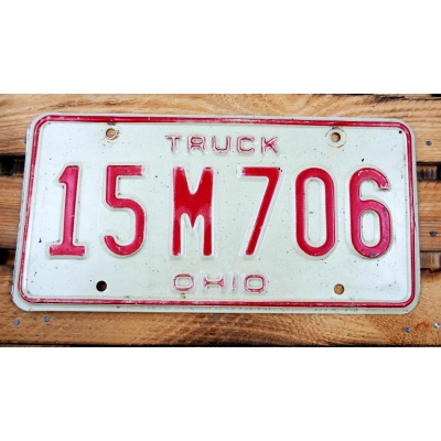 Ohio Truck Tablica Rejestracyjna USA 15M706