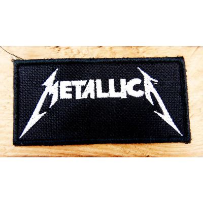 Metallica Naszywka Wyszywana Patch Czarna Ramka