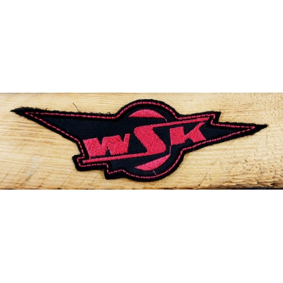 WSK czerwona mała  naszywka patch badge