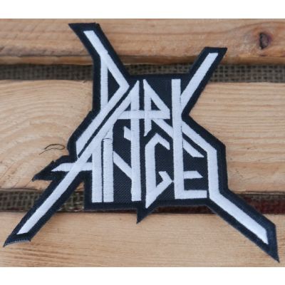 Dark Angel Biała Naszywka Wyszywana