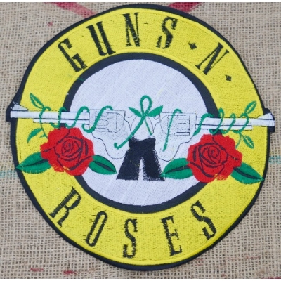 Guns'N'Roses naszywka na plecy duża na kamizelkę, kurtkę