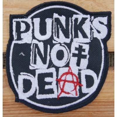 Punks Not Dead Naszywka Wyszywana Patch