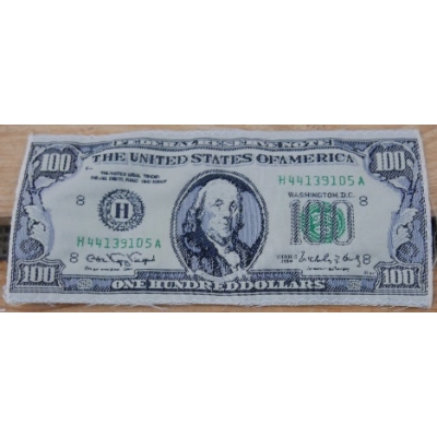 Banknot 100 Dolarów Naszywka Wyszywana Patch USA