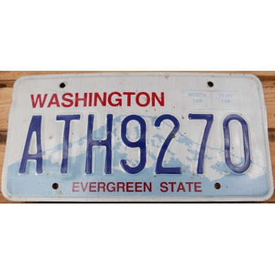 Washington Evergreen State Tablica Rejestracyjna USA ATH9270