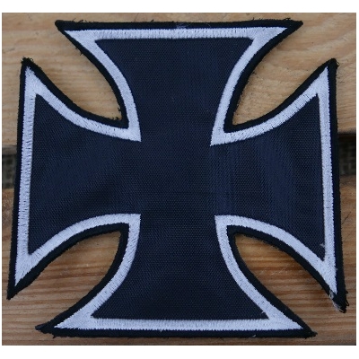 Krzyż Maltański Niemiecki  Naszywka  Żelazny