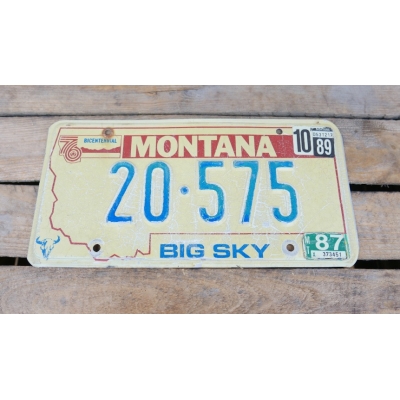 Montana Big Sky Tablica Rejestracyjna USA 20-575