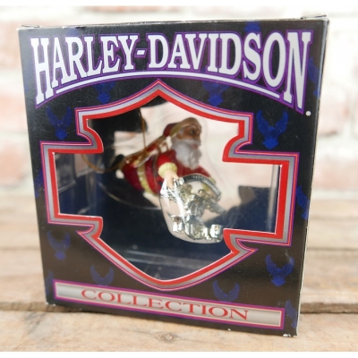 Bombka Harley Davidson Ozdoba Świąteczna Mikołaj na Motocyklu
