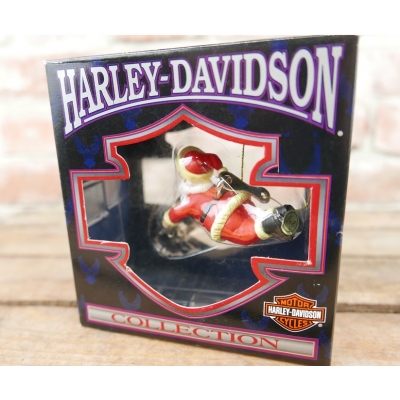 Bombka Harley Davidson Ozdoba Świąteczna Mikołaj na Motocyklu