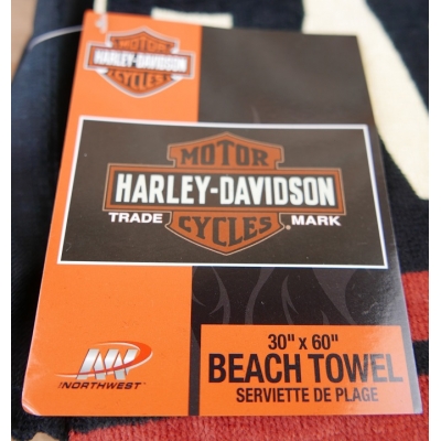 Ręcznik Plażowy Harley Davidson Stare Logo