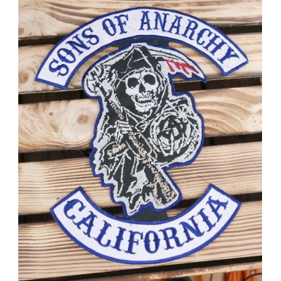Sons Of Anarchy California Duża Naszywka SOA