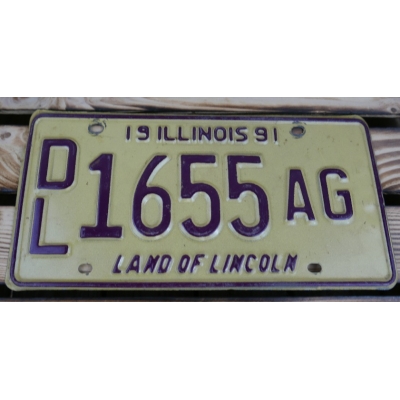Illinois Land Of Lincoln Tablica Rejestracyjna USA 1655AG