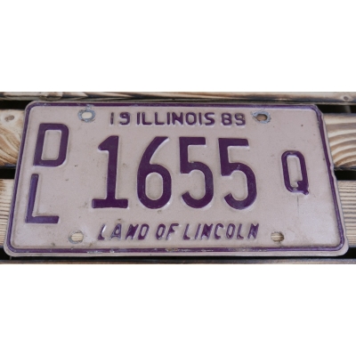 Illinois Land Of Lincoln Tablica Rejestracyjna USA 1655Q