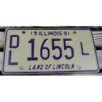Illinois Land Of Lincoln Tablica Rejestracyjna USA 1655L