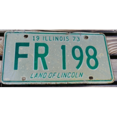 Illinois Land Of Lincoln Tablica Rejestracyjna USA FR198