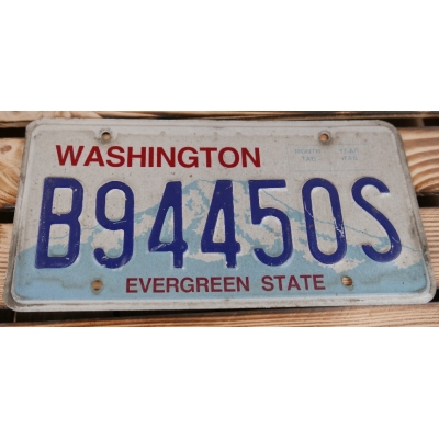 Washington Evergreen State Tablica Rejestracyjna USA B94450S