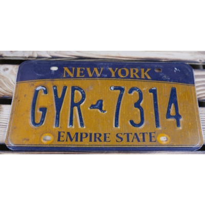 New York Empire State Tablica Rejestracyjna USA