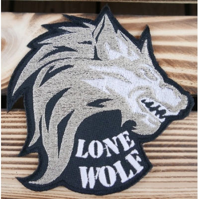 Lone Wolf Naszywka Wyszywana Wilk