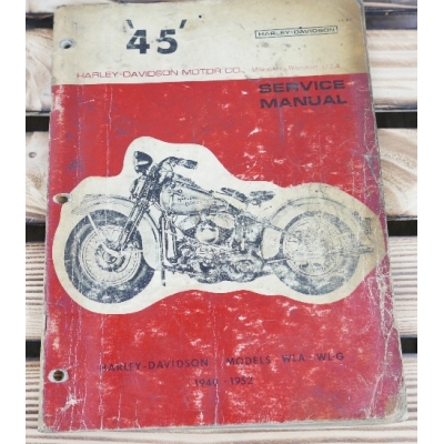 Servie Manual Harley Davidson Models WLA - WL-G Oryginalna Instrukcja