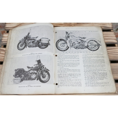 Servie Manual Harley Davidson Models WLA - WL-G Oryginalna Instrukcja