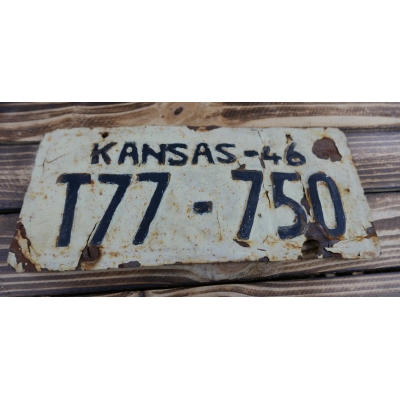 Kansas Tablica Rejestracyjna USA 1946