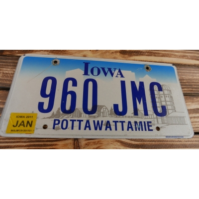 Iowa Tablica Rejestracyjna USA 960