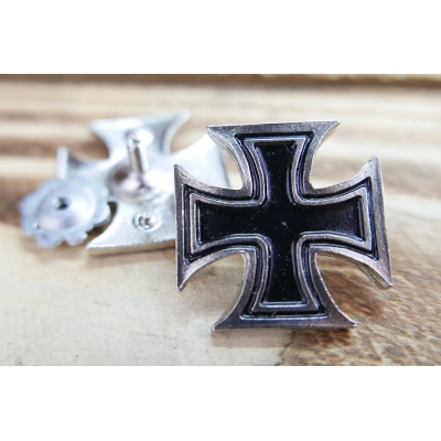 Krzyż Maltański Żelazny Znaczek Wpinka Blacha Pin