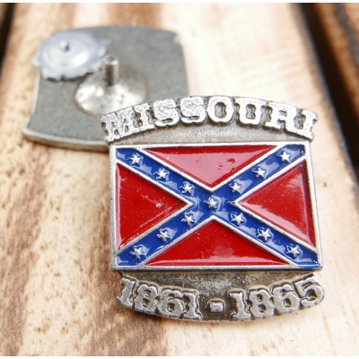 Missouri Flaga Konfederatów 1861-1865 USA Znaczek Odznaka Blacha Pin