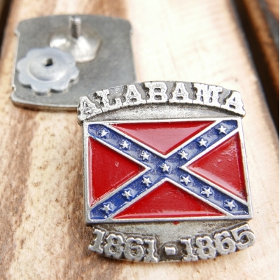 Alabama Flaga Konfederatów 1861-1865 USA Znaczek Odznaka Blacha Pin