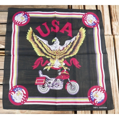 USA Motocykl Chusta Bandana Maska Motocyklowa Orzeł Eagle