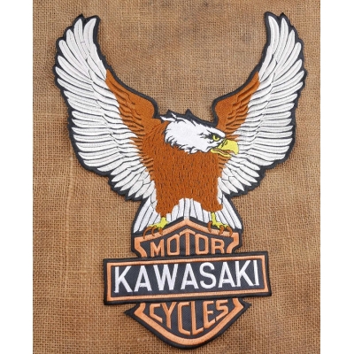 Orzeł Kawasaki Duża Naszywka Haftowana Eagle Chopper