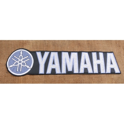 Yamaha Niebieska Duża Naszywka Haftowana