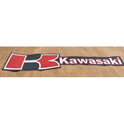 Kawasaki Czerwona Duża Naszywka Napis Logo
