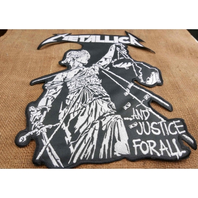 Metallica And Justice For All Duża Naszywka Haftowana Ekran