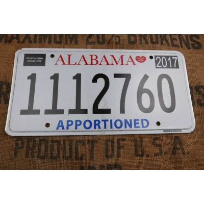 Alabama Tablica Rejestracyjna USA Szyld Rejestracja 1112760