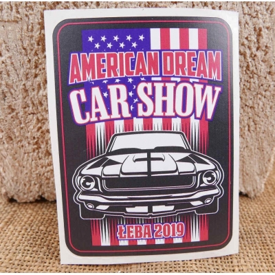 Amercian Dream Car Show Łeba 2019 Naklejka