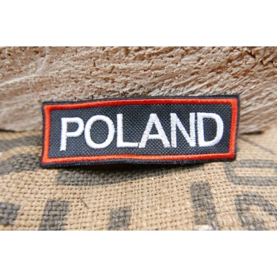 Poland w Ramce Naszywka Wyszywana Polska