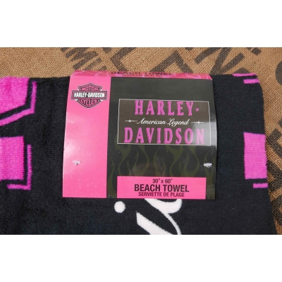 Ręcznik Plażowy Harley Davidson Różowy American Legend