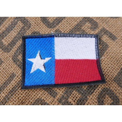 Flaga Texasu Texas Gwiazda USA Naszywka Haftowana 7x5 cm Konfederacja