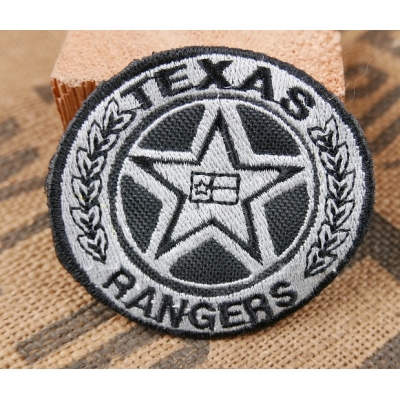 Gwiazda Szeryfa Sheriff Naszywka Haftowana Texas Rangers Srebrna