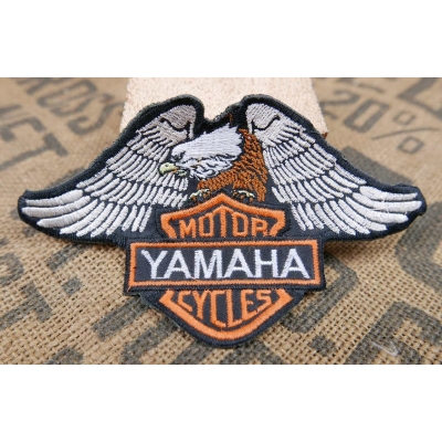 Orzeł Motor Yamaha Cycles Naszywka Haftowana 15cm
