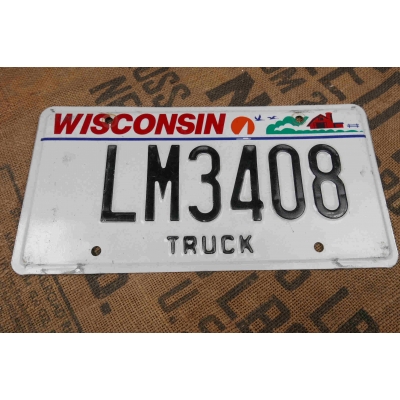Wisconsin Truck Tablica Rejestracyjna USA Szyld Rejestracja