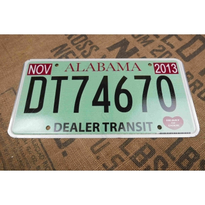 Alabama Tablica Rejestracyjna USA Szyld RejestracjaDT74670